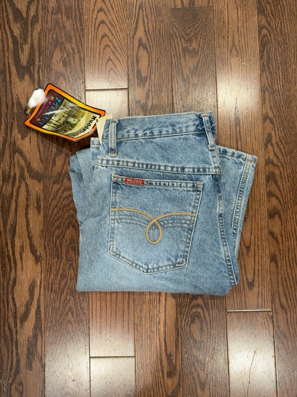 NWT {Mudd} Vintage light-wash flare-leg jeans,